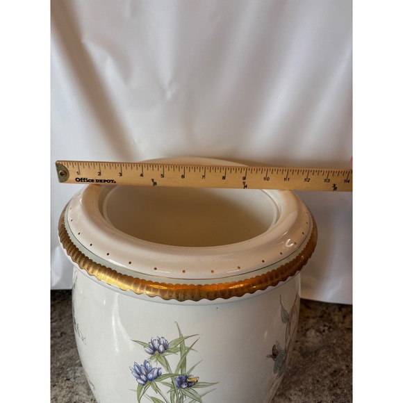 RARE Kohler Prairie Flowers‎ of the Midwest Artist Edition Waste Basket Planter - Picture 12 of 16